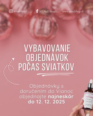 🎄 Dôležitá informácia k vybavovaniu objednávok počas sviatkov 🎄 Milé zákazníčky, ak chcete mať svoje balíčky doma do...